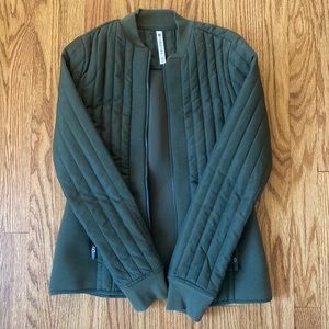 Womens Fabletics Green Workout Jacket XS